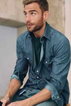 Ooto Camisa De Ganga Cowboy Azul Best