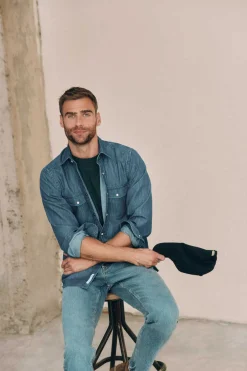 Ooto Camisa De Ganga Cowboy Azul Best