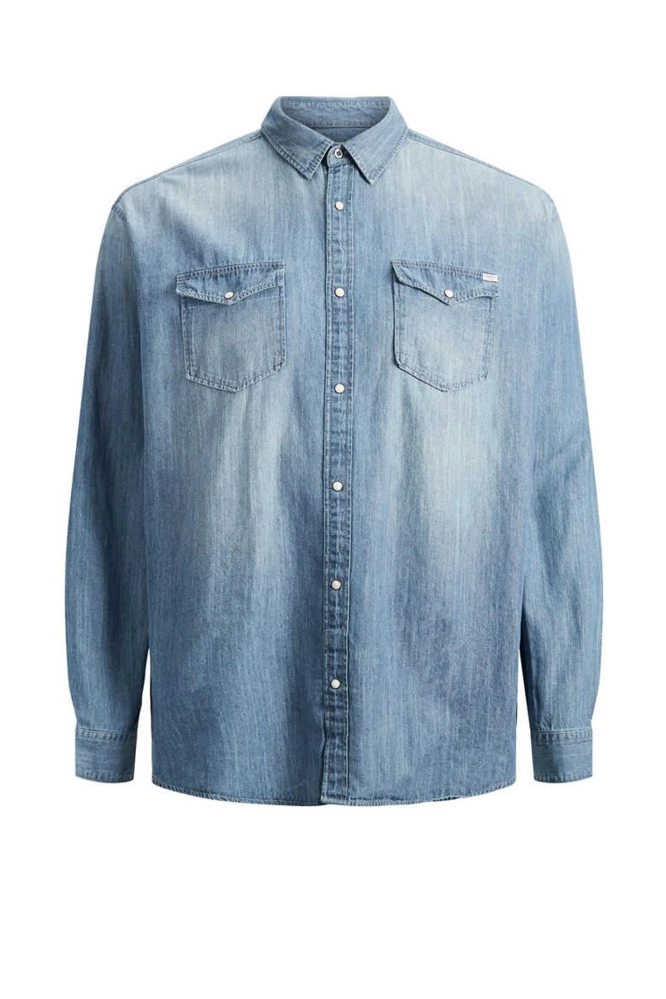 Jack & Jones PLUS Camisa De Ganga Loose Fit Plus Azulado Hot