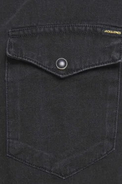 Jack & Jones PLUS Camisa De Ganga Loose Fit Plus Preto New