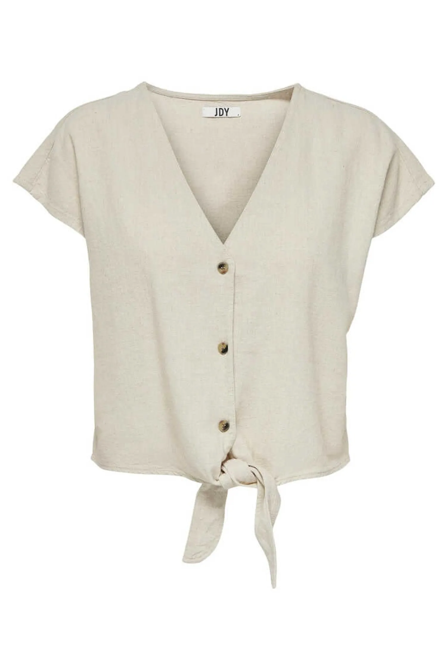 JDY Camisas E Blusas-Camisa De Linho Manga Curta