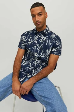 Jack & Jones Camisa De Manga Curta Marinho New