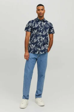 Jack & Jones Camisa De Manga Curta Marinho New