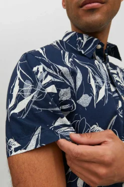 Jack & Jones Camisa De Manga Curta Marinho New