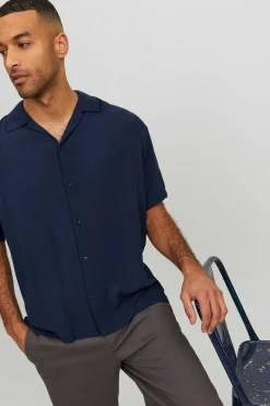 Jack & Jones Camisa De Manga Curta Marinho