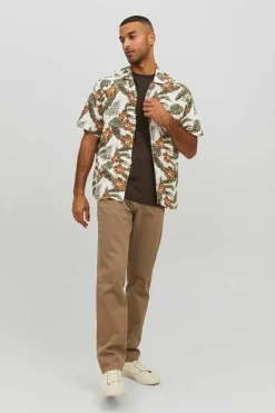 Jack & Jones Camisa De Manga Curta Com Estampa Floral Branco Discount