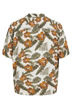 Jack & Jones Camisa De Manga Curta Com Estampa Floral Branco Discount