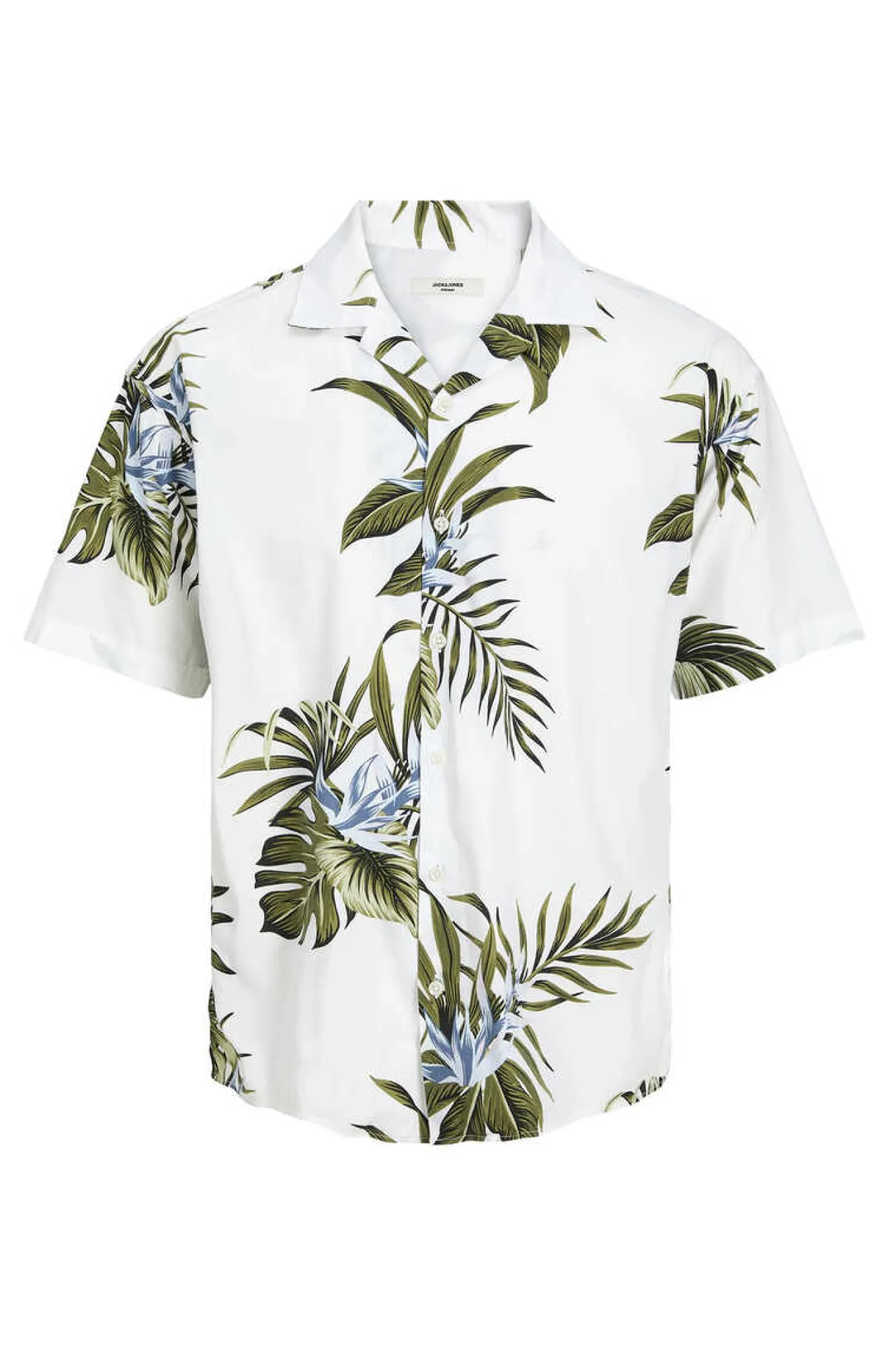 Jack & Jones Camisa De Manga Curta Estampada Branco Outlet