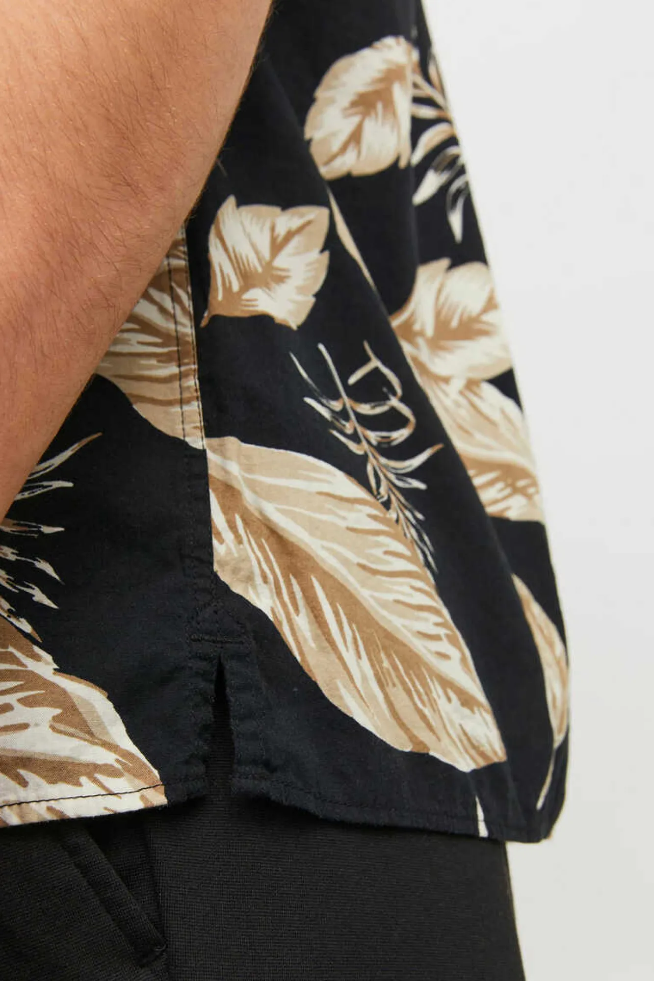 Jack & Jones Camisa De Manga Curta Estampada Preto Clearance