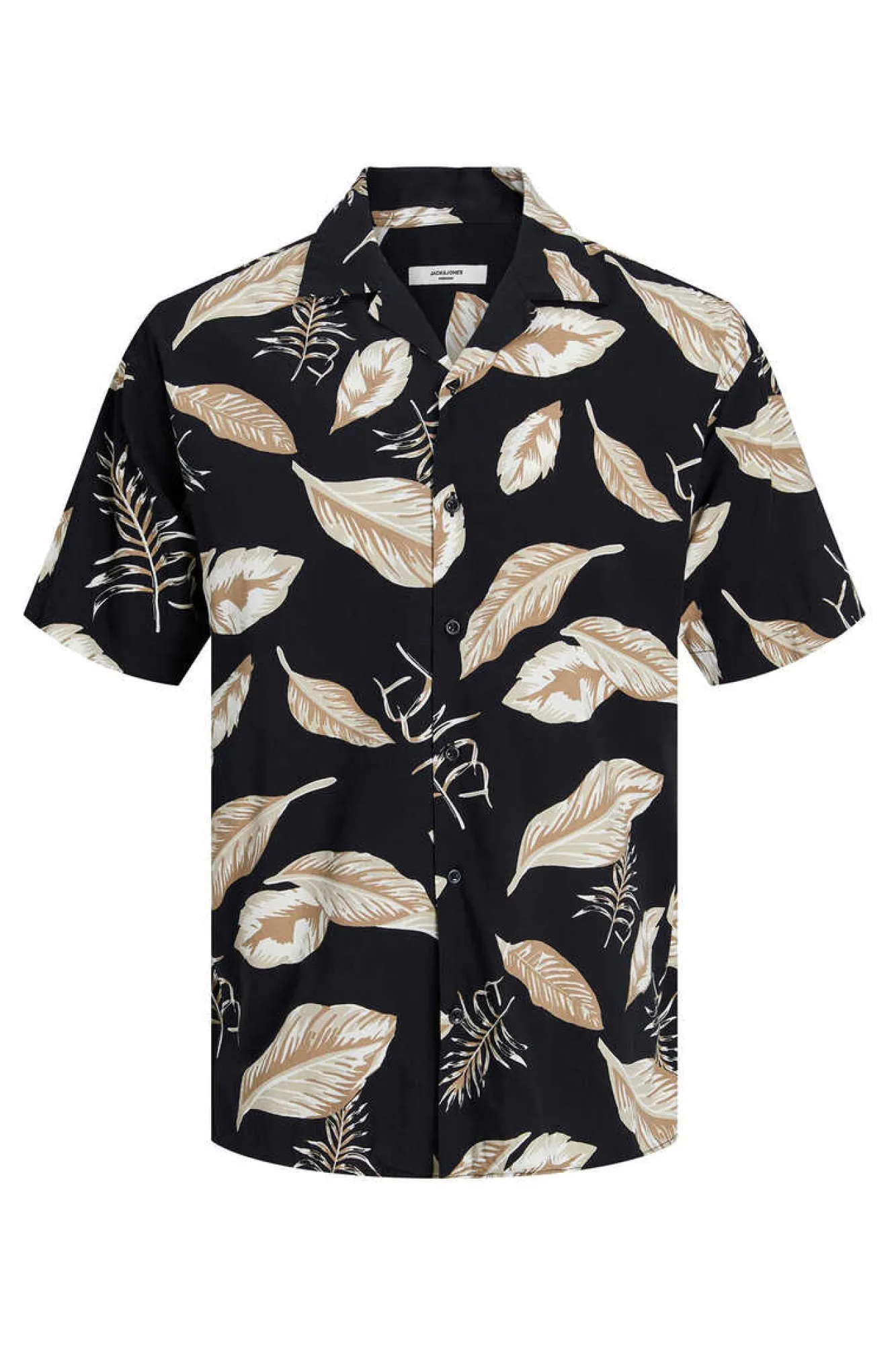 Jack & Jones Camisa De Manga Curta Estampada Preto Clearance