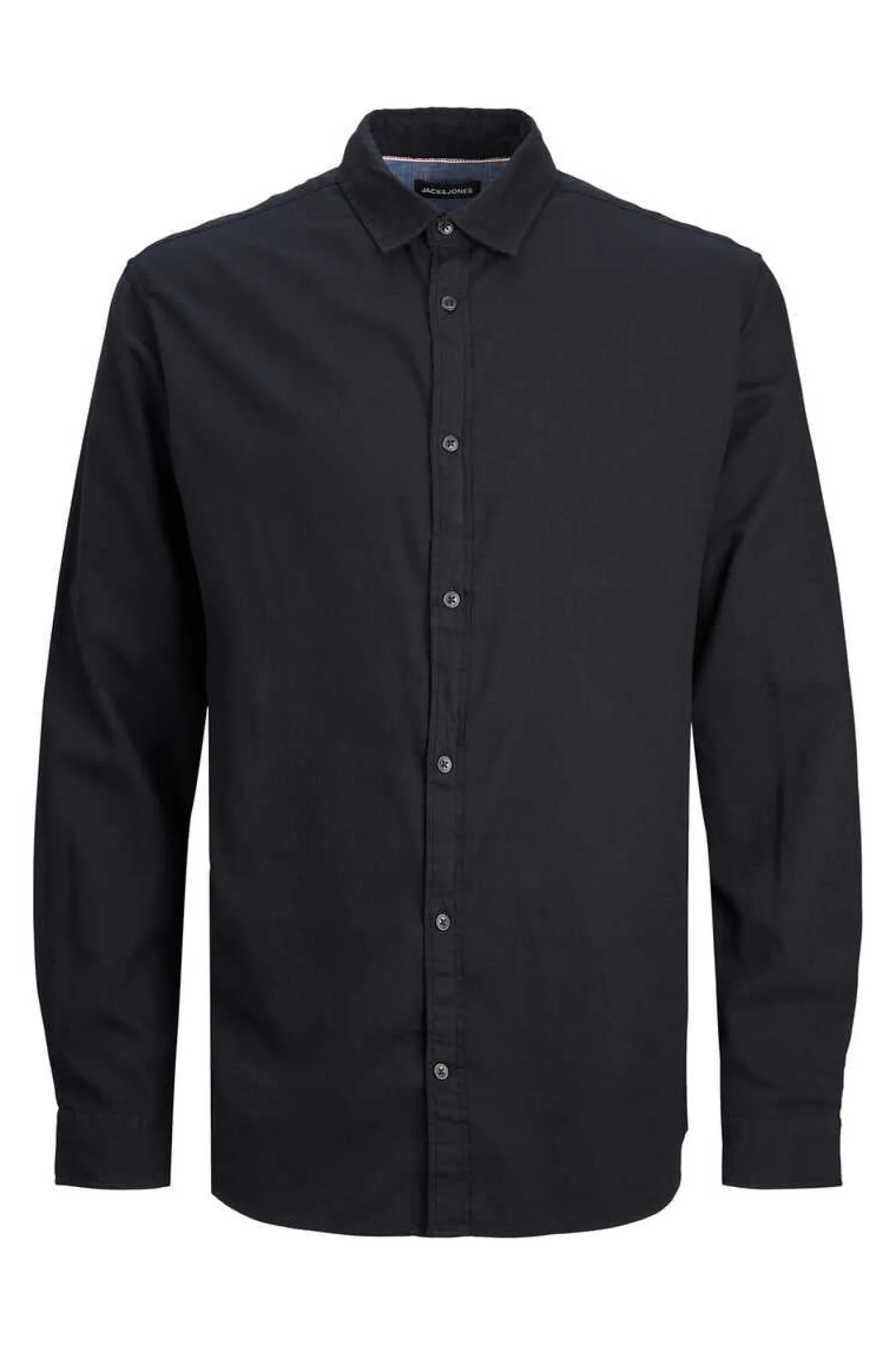 Jack & Jones PLUS Camisa De Sarja Xadrez Loose Fit Plus Preto Clearance