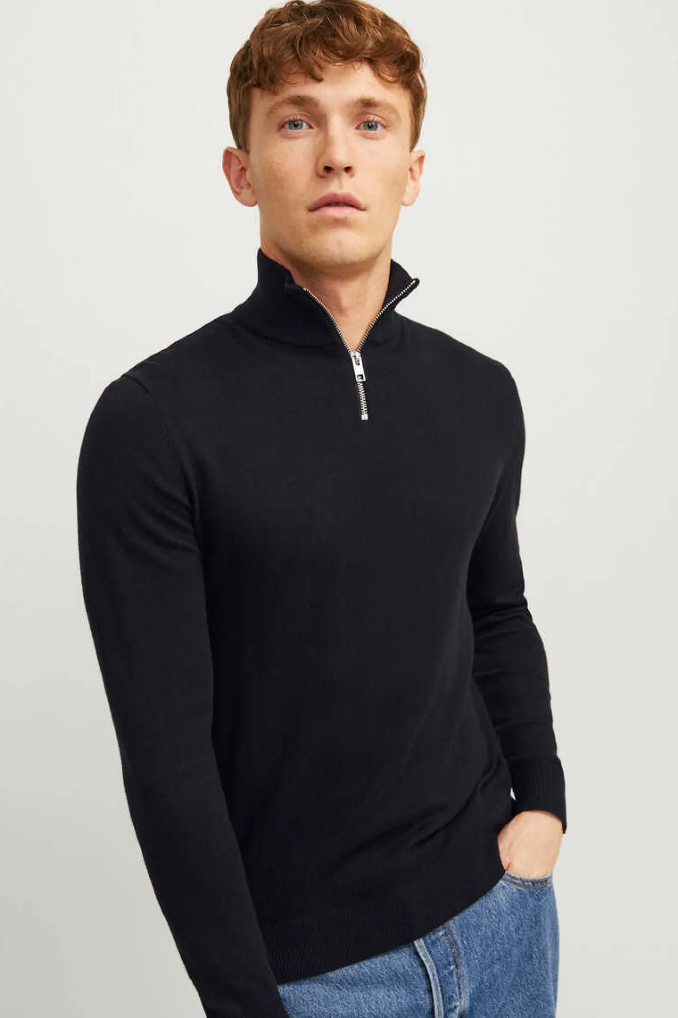 Jack & Jones Camisa De Sarja Xadrez Slim Fit Preto Online