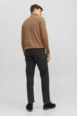 Jack & Jones Camisa De Sarja Xadrez Slim Fit Castanho