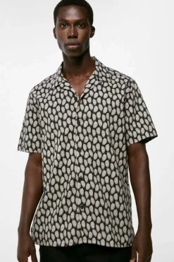 Springfield Camisa Estampada Preto Hot