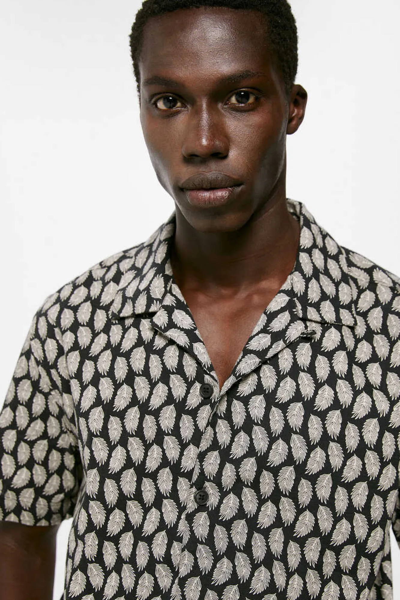 Springfield Camisa Estampada Preto Hot