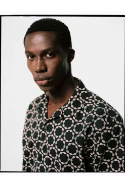 Springfield Camisa Estampada Camel Online