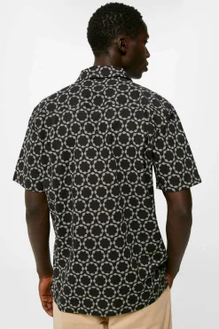 Springfield Camisa Estampada Camel Online