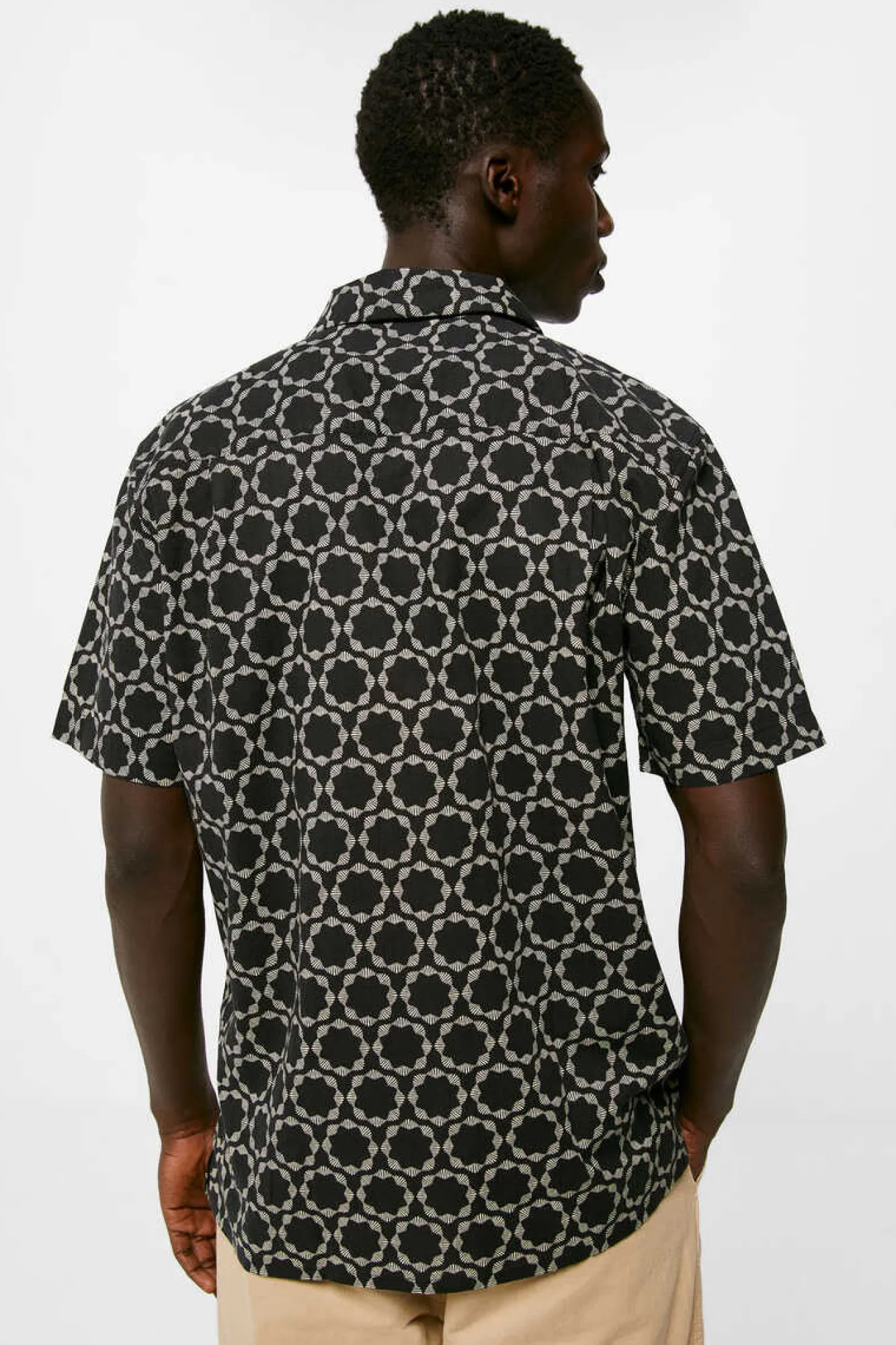 Springfield Camisa Estampada Camel Online