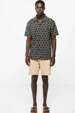 Springfield Camisa Estampada Camel Online