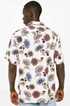 Springfield Camisa Estampada Camel New