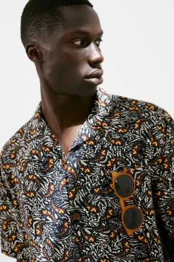 Springfield Camisa Estampada Azulado Outlet