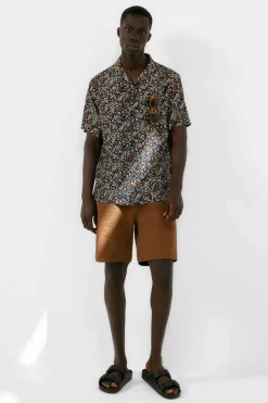 Springfield Camisa Estampada Azulado Outlet