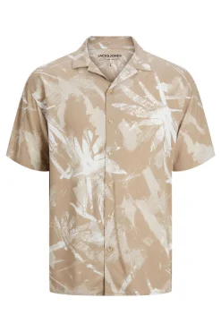 Jack & Jones Camisa Estampada Manga Curta Azul Best