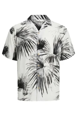 Jack & Jones Camisa Estampada Manga Curta Branco Sale