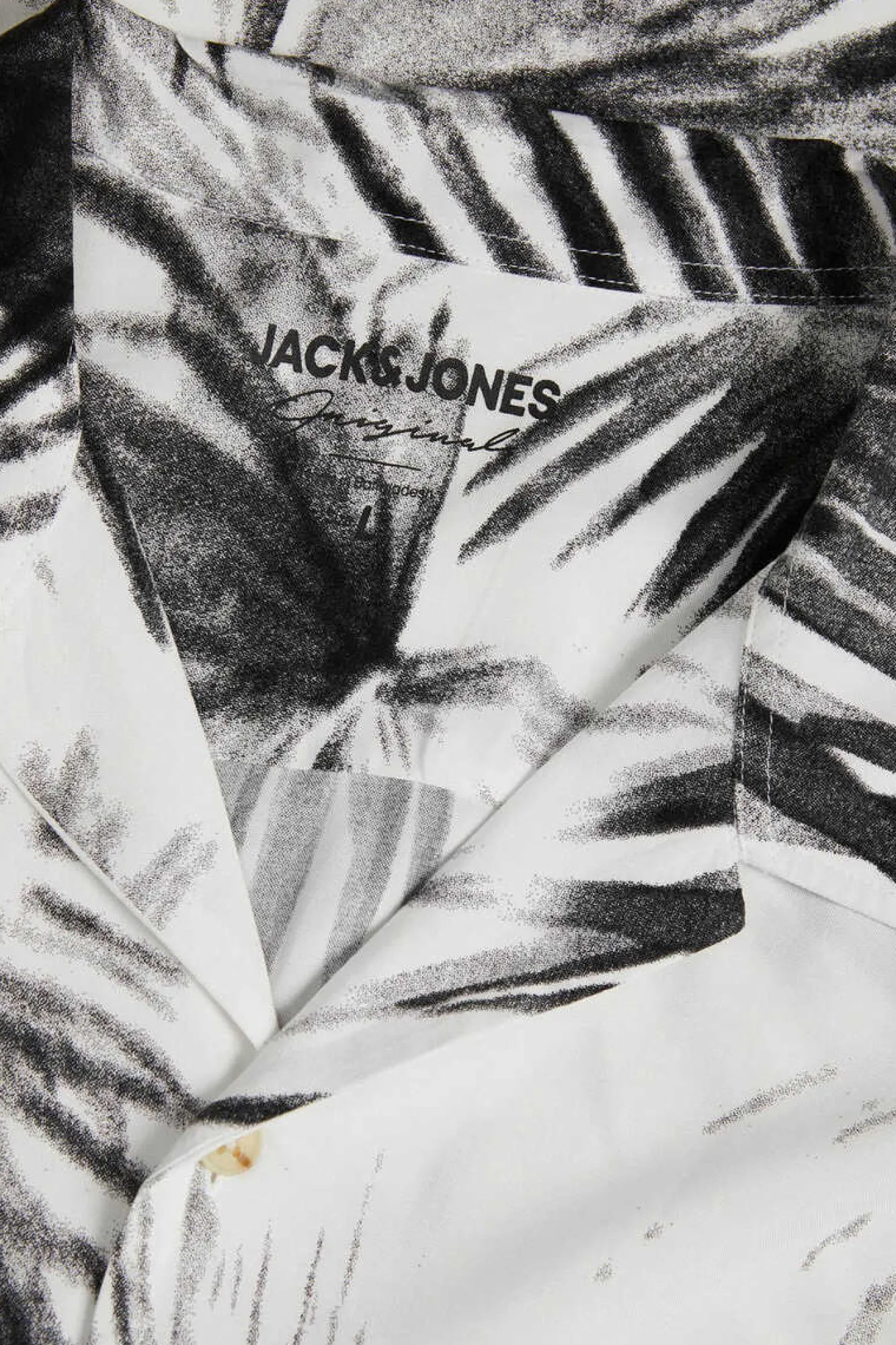 Jack & Jones Camisa Estampada Manga Curta Branco Sale