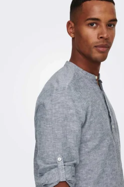 Only & Sons Camisa Estilo Polo Azulado Best