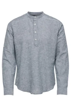 Only & Sons Camisa Estilo Polo Azulado Best