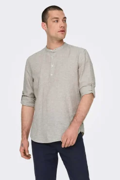 Only & Sons Camisa Estilo Polo Castanho Discount