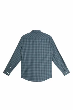 Ooto Camisa Gola Italiana Slim Azul Clearance