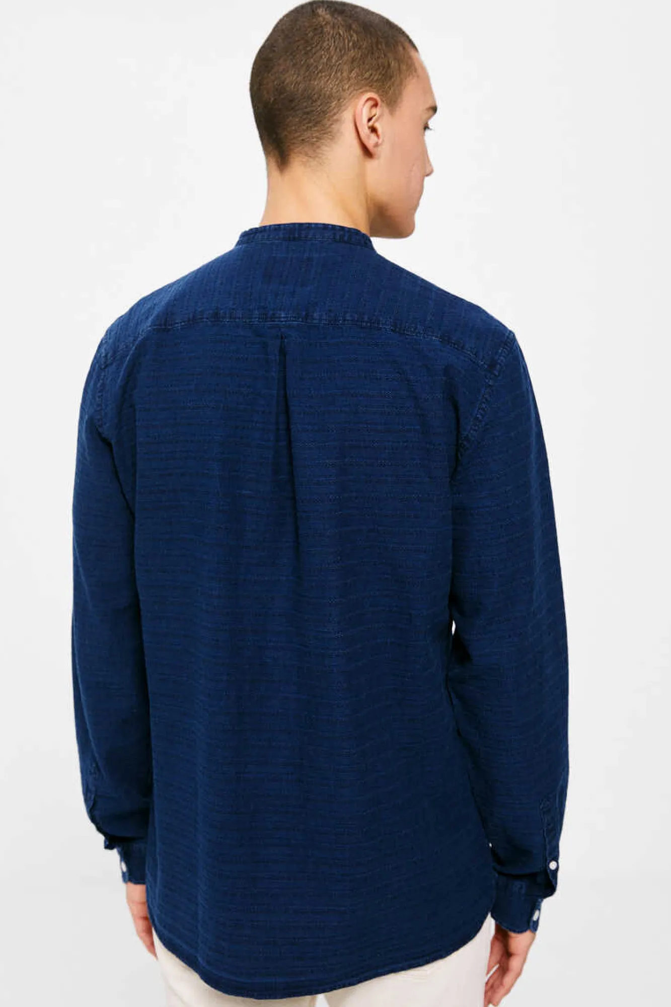 Springfield Camisa Indigo Gola Mao Marinho Hot