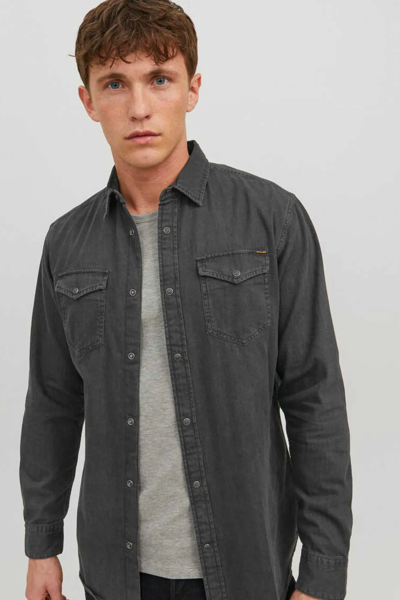 Jack & Jones Camisa Jeans Preto Discount