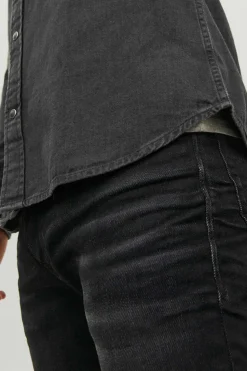 Jack & Jones Camisa Jeans Preto Discount