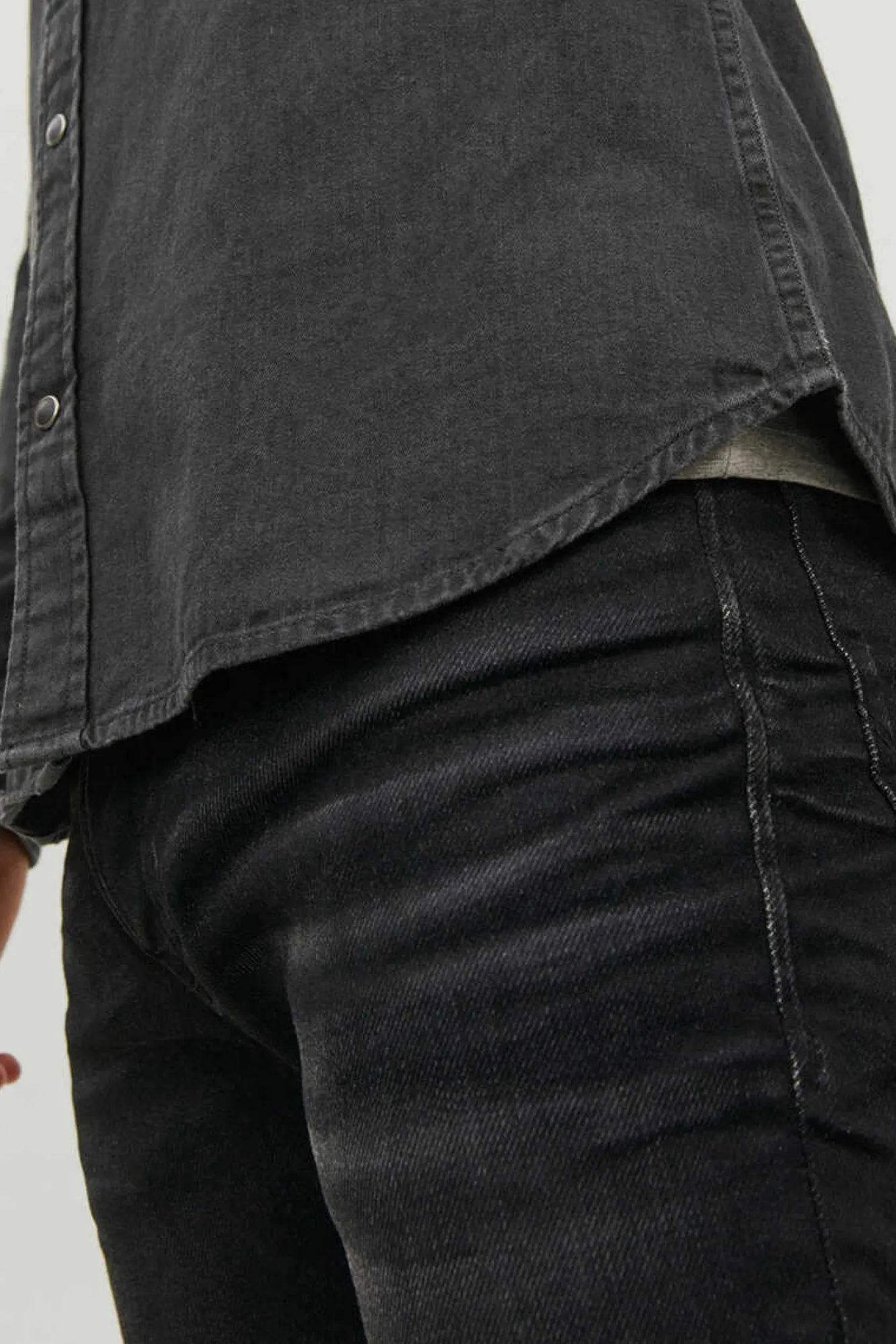 Jack & Jones Camisa Jeans Preto Discount