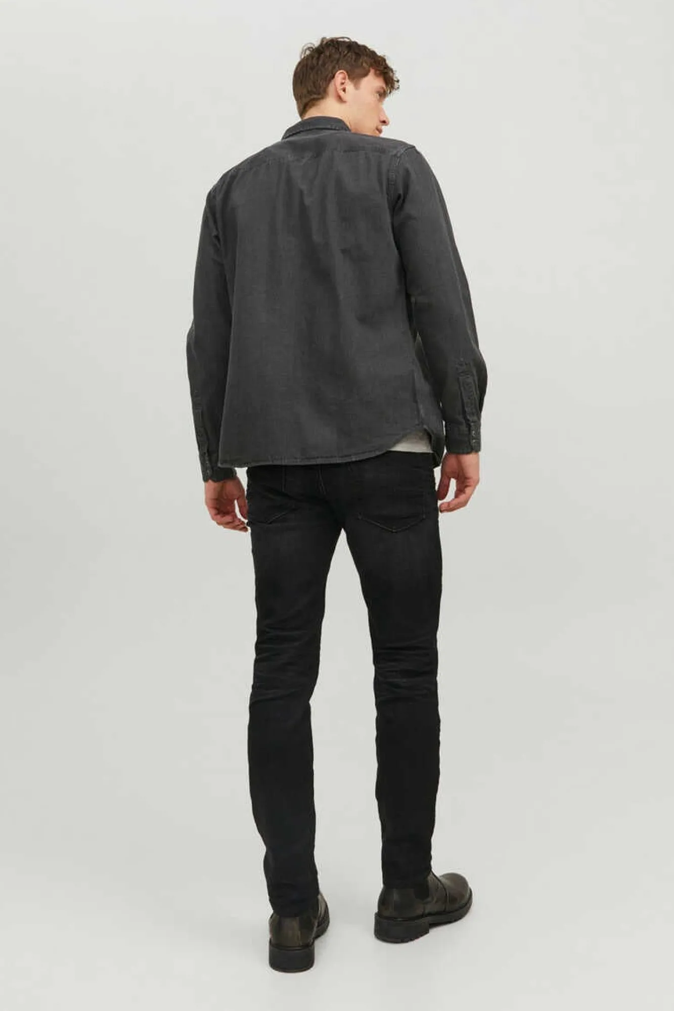 Jack & Jones Camisa Jeans Preto Discount