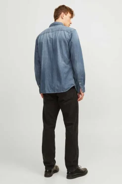 Jack & Jones Camisa Jeans Azulado Sale