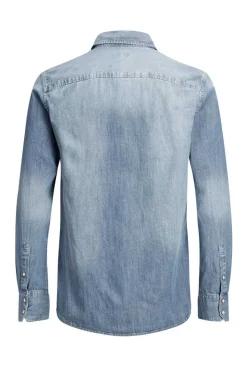 Jack & Jones Camisa Jeans Azulado Sale