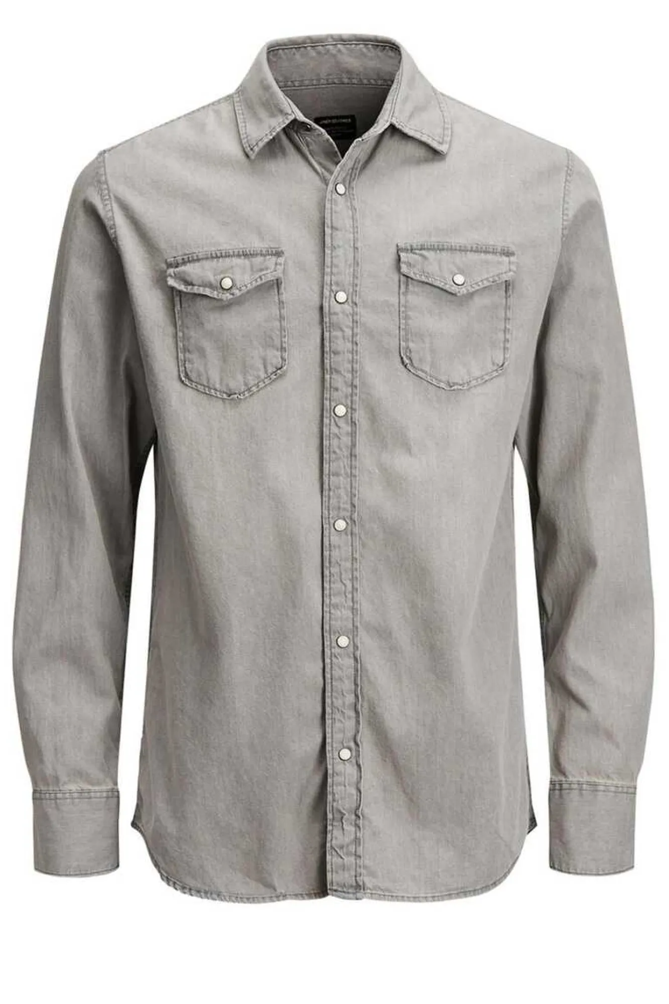 Jack & Jones Camisa Jeans Cinza Clearance