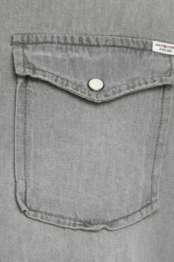Jack & Jones Camisa Jeans Cinza Clearance