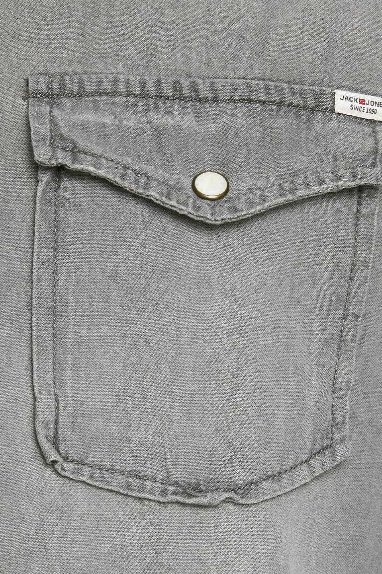 Jack & Jones Camisa Jeans Cinza Clearance