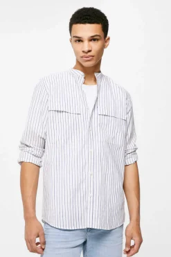 Springfield Camisa Leve Riscas Azulado Outlet