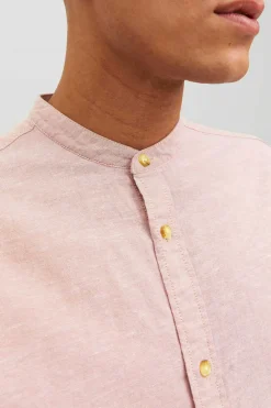 Jack & Jones Camisa Linho De Manga Comprida Cinza New