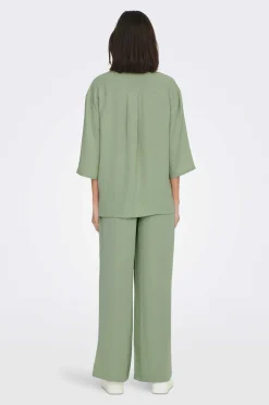 JDY Camisas E Blusas-Camisa Manga 3/4 Botoes