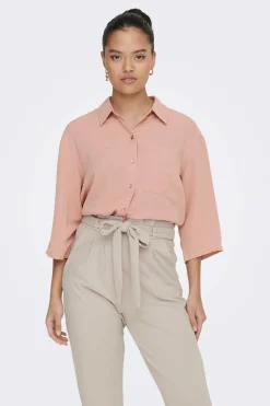 JDY Camisas E Blusas-Camisa Manga 3/4 Botoes