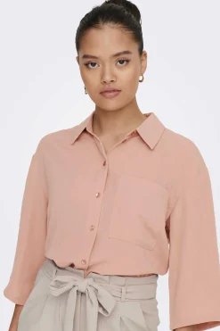 JDY Camisas E Blusas-Camisa Manga 3/4 Botoes