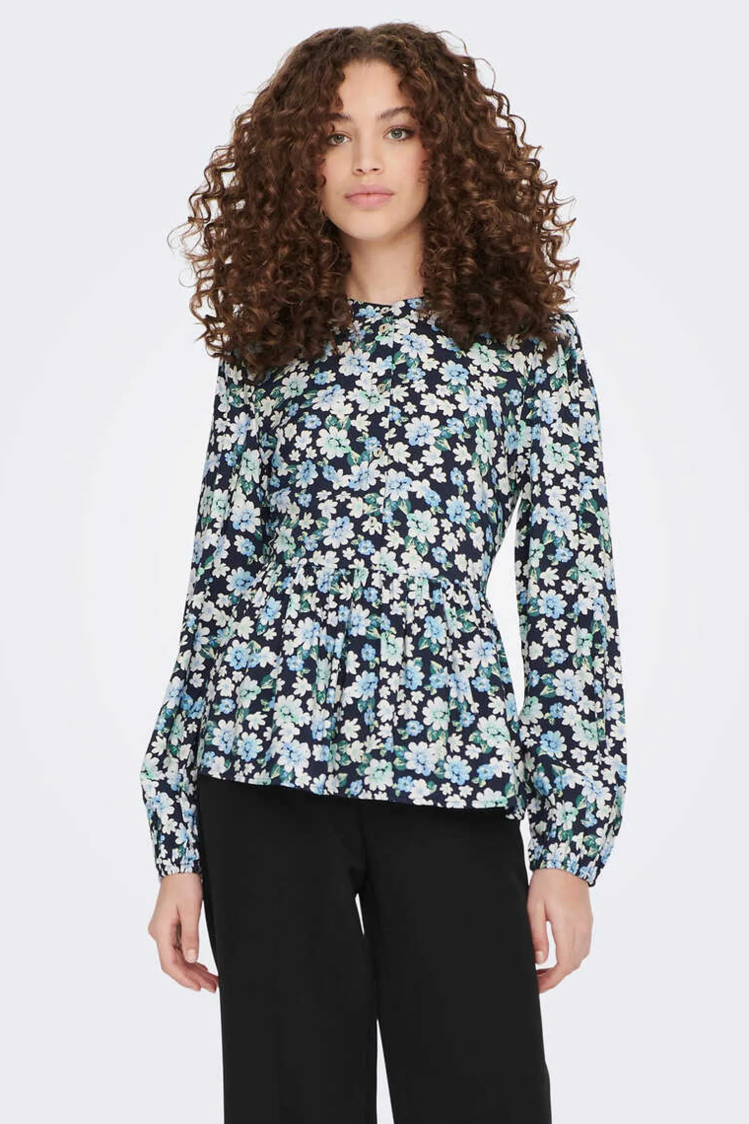 JDY Camisas E Blusas-Camisa Manga Comprida Com Folho Baixo