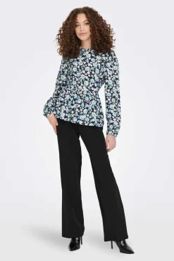 JDY Camisas E Blusas-Camisa Manga Comprida Com Folho Baixo